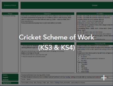 Cricket Scheme of work